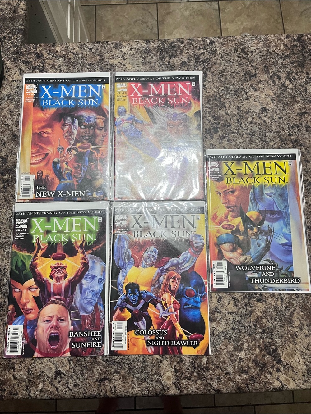 Marvel X-Men Black Sun Comic Set - Multicolor Covers